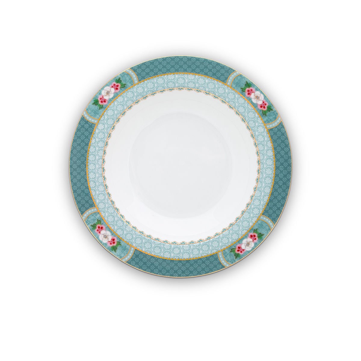Mavi Porselen Çukur Tabak 21,5 cm Blushing Birds Collection by Pip Studio