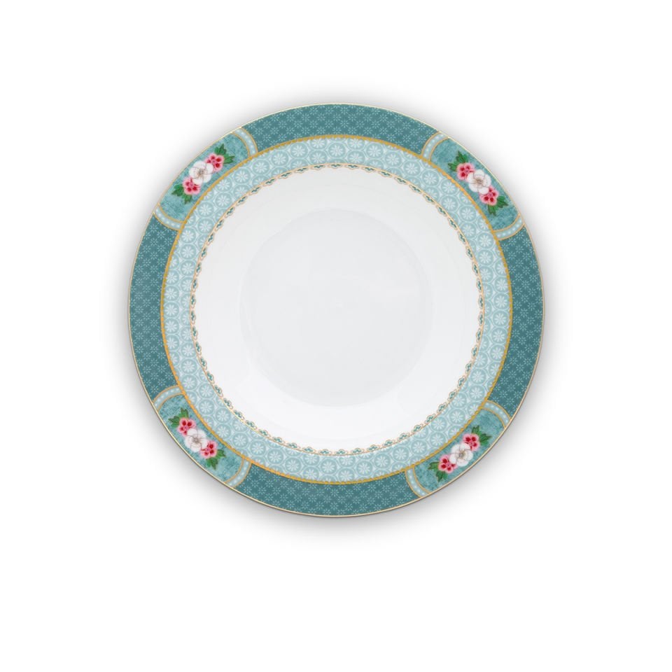 Mavi Porselen Çukur Tabak 21,5 cm Blushing Birds Collection by Pip Studio