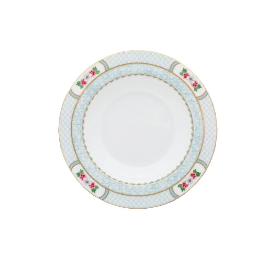 Beyaz Porselen Çukur Tabak 21,5 cm Blushing Birds Collection by Pip Studio