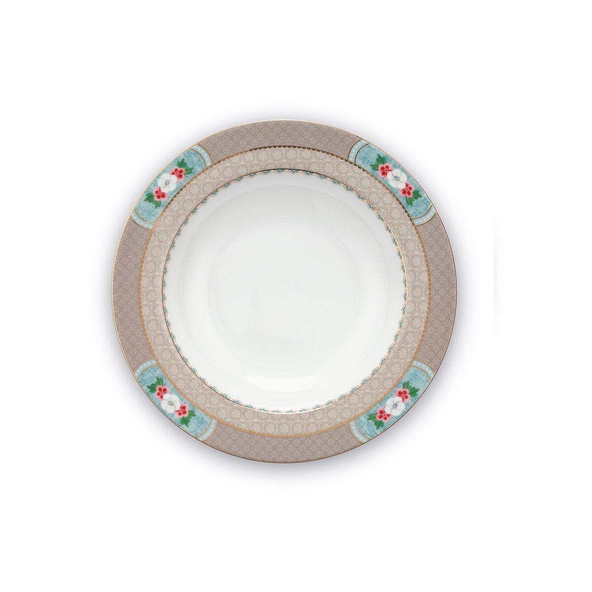 Haki Porselen Çukur Tabak 21,5 cm Blushing Birds Collection by Pip Studio