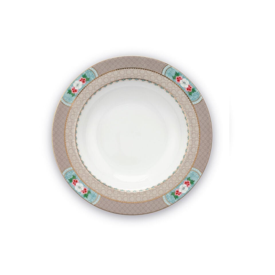 Haki Porselen Çukur Tabak 21,5 cm Blushing Birds Collection by Pip Studio