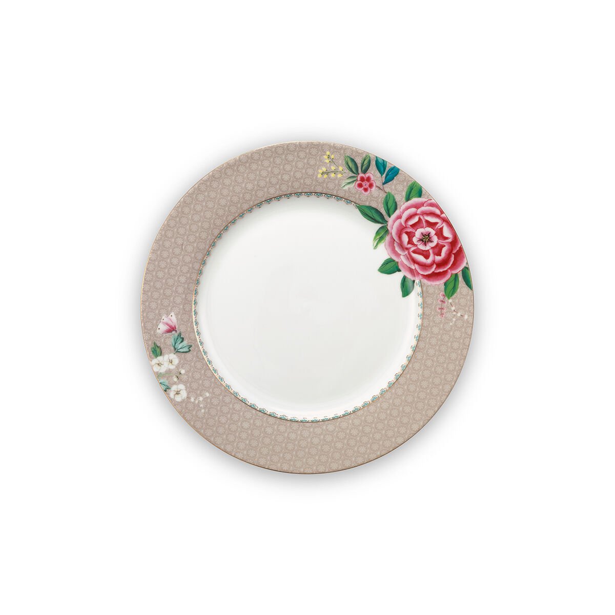 Haki Porselen Yemek Tabağı 26,5 cm Blushing Birds Collection by Pip Studio