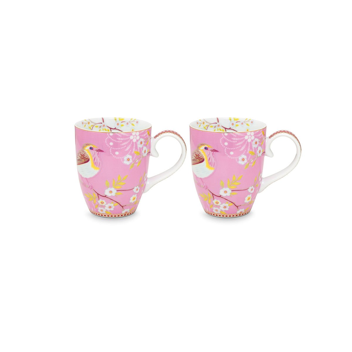 Pembe Porselen Kupa Seti 350 ml Early Bird Collection by Pip Studio