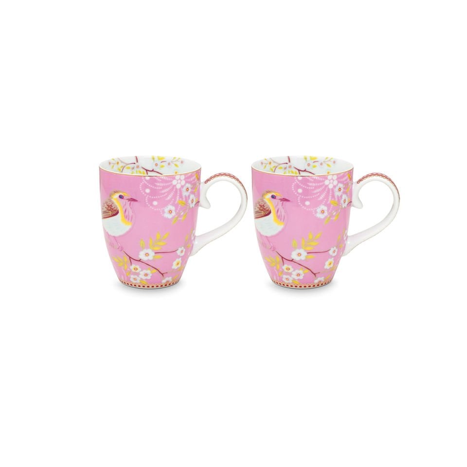 Pembe Porselen Kupa Seti 350 ml Early Bird Collection by Pip Studio