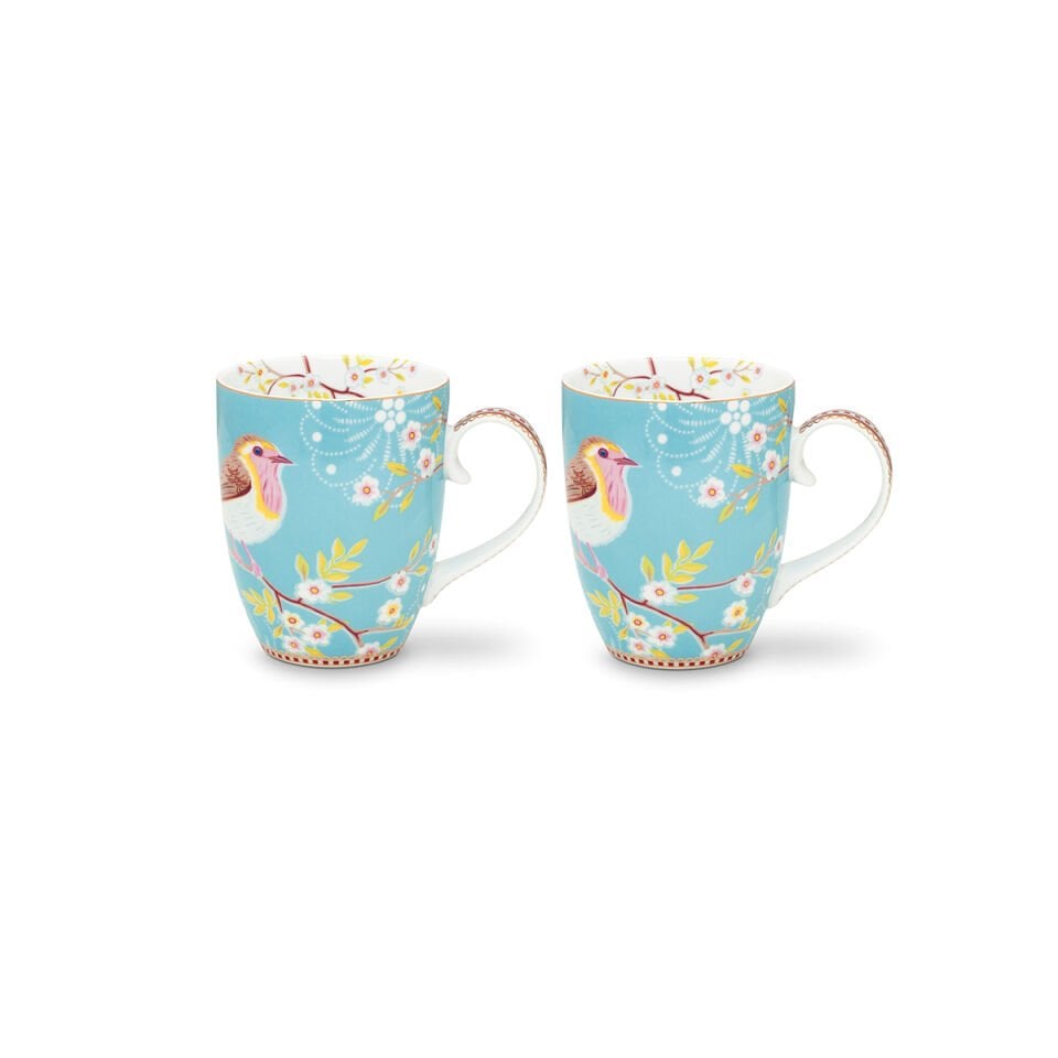 Mavi Porselen Kupa Seti 350 ml Early Bird Collection by Pip Studio