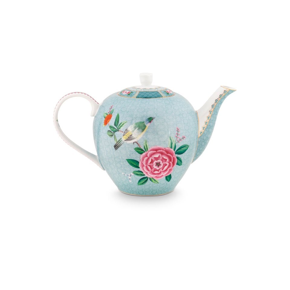 Mavi Porselen Demlik 1600 ml Blushing Birds Collection by Pip Studio