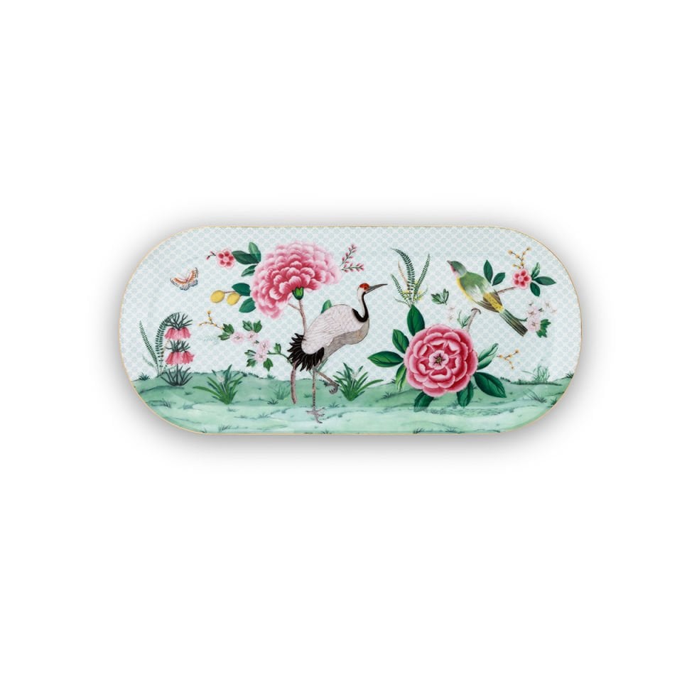 Beyaz Porselen Servis Tabağı 33,3 cm Blushing Birds Collection by Pip Studio