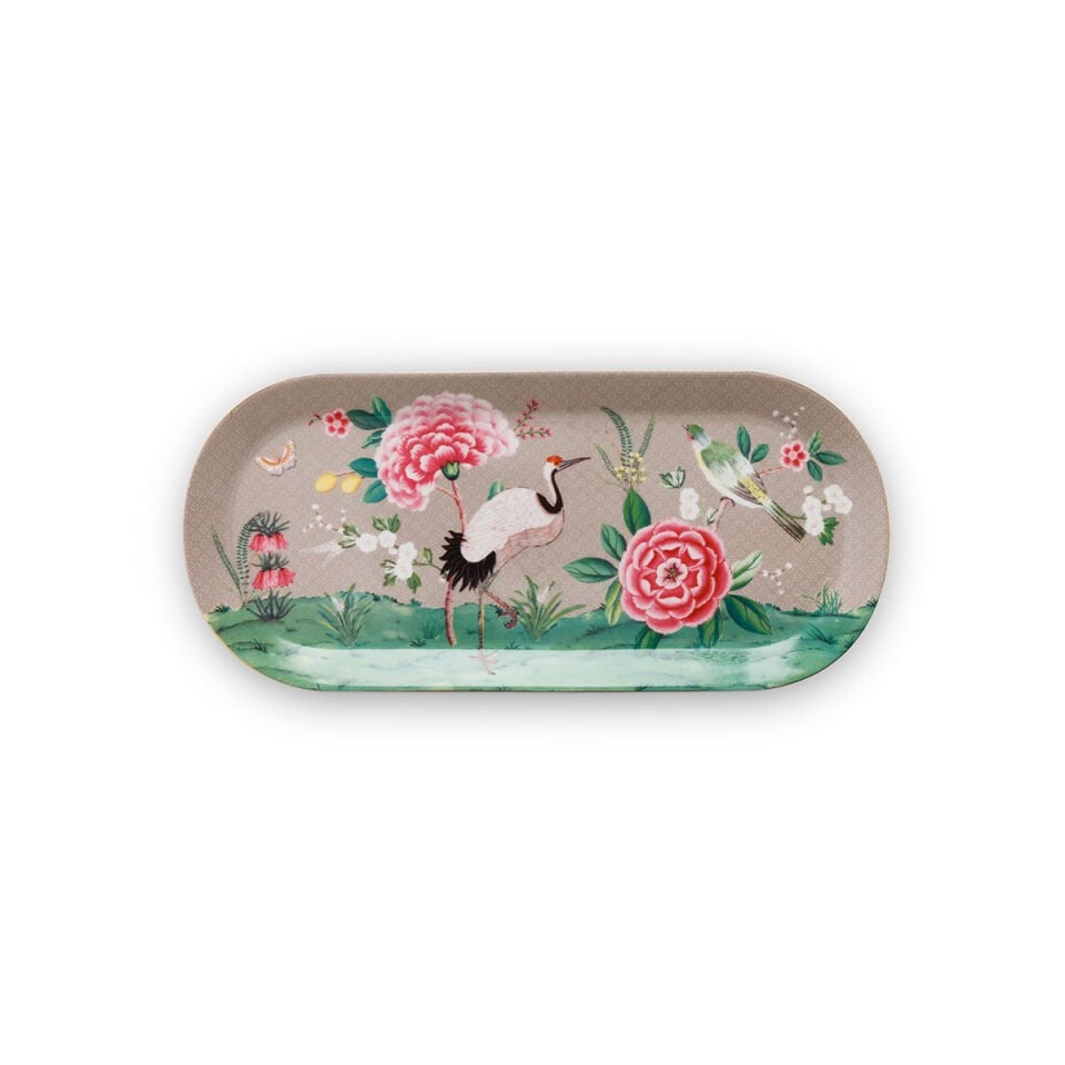 Haki Porselen Servis Tabağı 33,3 cm Blushing Birds Collection by Pip Studio