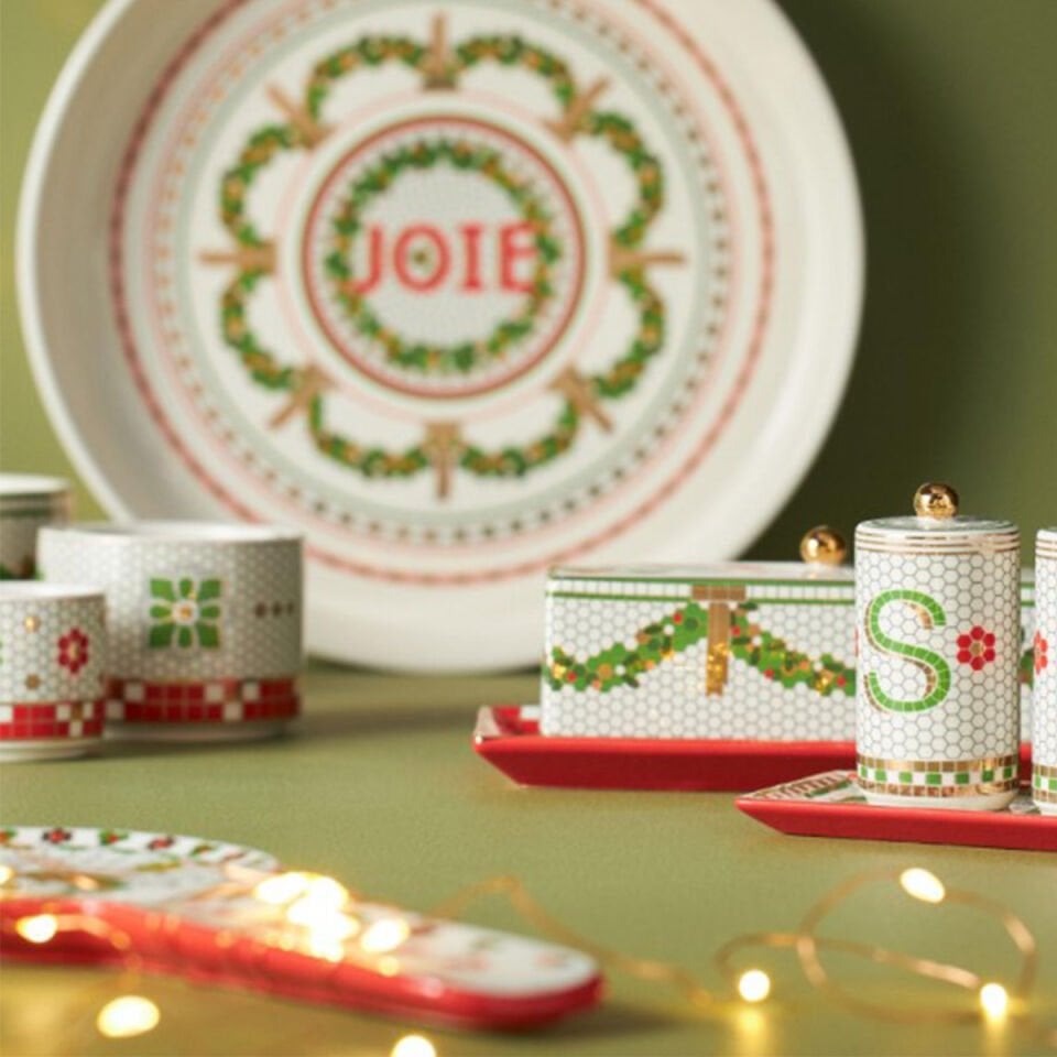 Festive Bistro Kırmızı Tabak